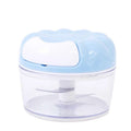 KEMORELA Manual Garlic Chopper & Mini Vegetable Food Grinder Manual Garlic Chopper Axl Blue