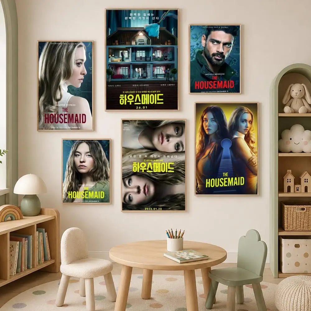 The Housemaid Movie Poster – Self-Stick HD PVC Wall Art Wall Art Poster Axl