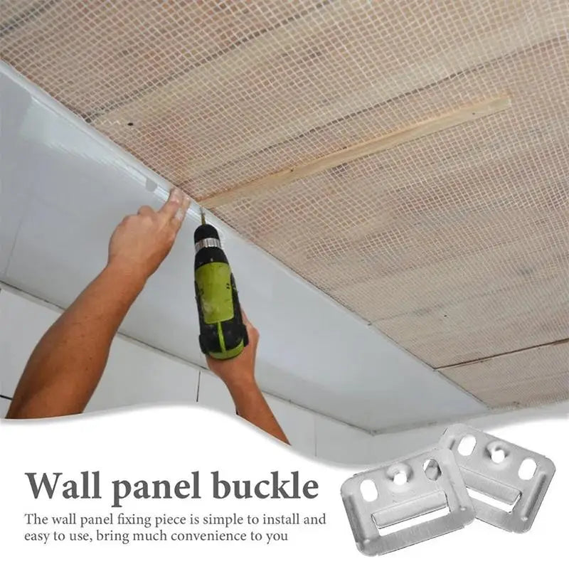 100-Pack WPC Wall Panel Clips – Metal Cladding Clips Indoor & Out Wall Panel Clips Axl