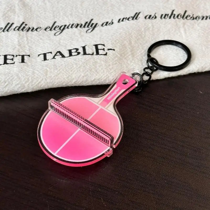 Mini 3D Ping Pong Table Keychain – Acrylic Sports Keyring Gift Sports Novelty Keychain Axl A17