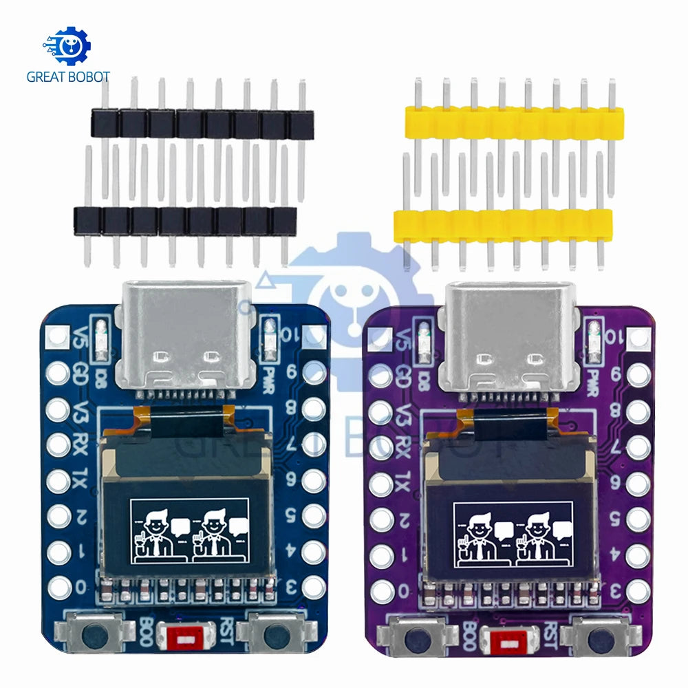 Mini ESP32-C3 Dev Board – Wi-Fi, Bluetooth & OLED Display Microcontroller Dev Board Axl