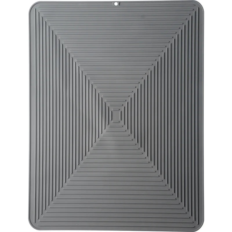 Leeseph Silicone Sink Pad – Non-Slip Heat Resistant Drying Mat Silicone Drying Mat Axl A M Rectangular