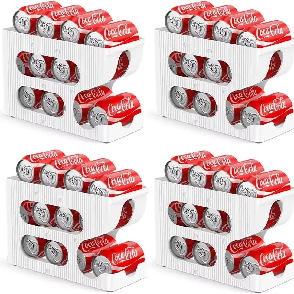 Rolling Soda Can Organizer – Fridge Beer & Soda Can Dispenser Can Organizer Axl