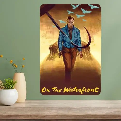 On the Waterfront Metal Movie Poster Sign | Vintage Wall Art Metal Wall Sign Axl aluminum sign aluminum 14x20cm