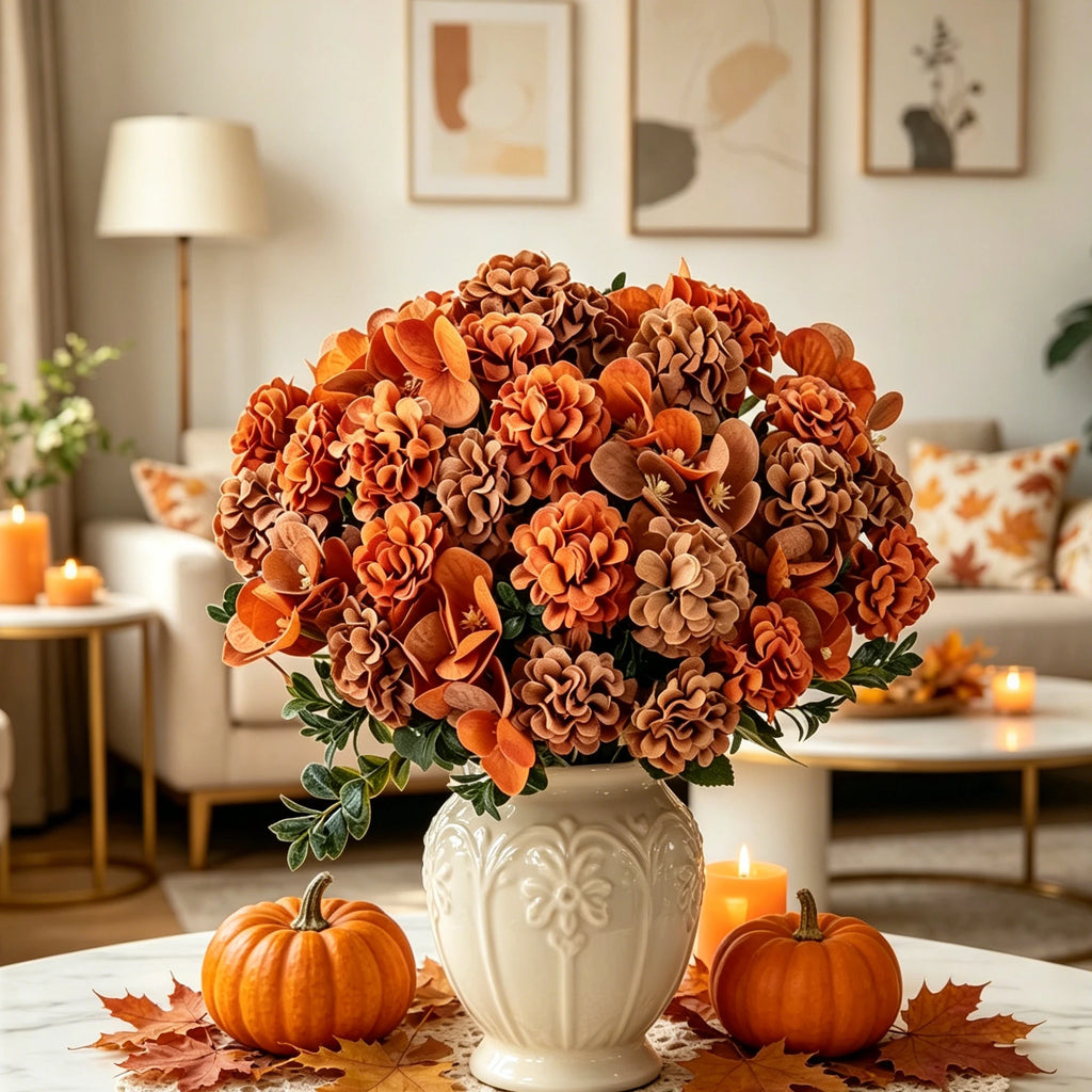 Artificial Silk Hydrangea Bouquet – Wedding & Home Décor Artificial Flower Bouquet Axl