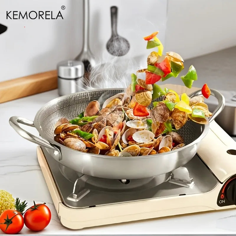 KEMORELA Stainless Steel Grill Pan – Induction & Oven Safe Grill Pan Axl