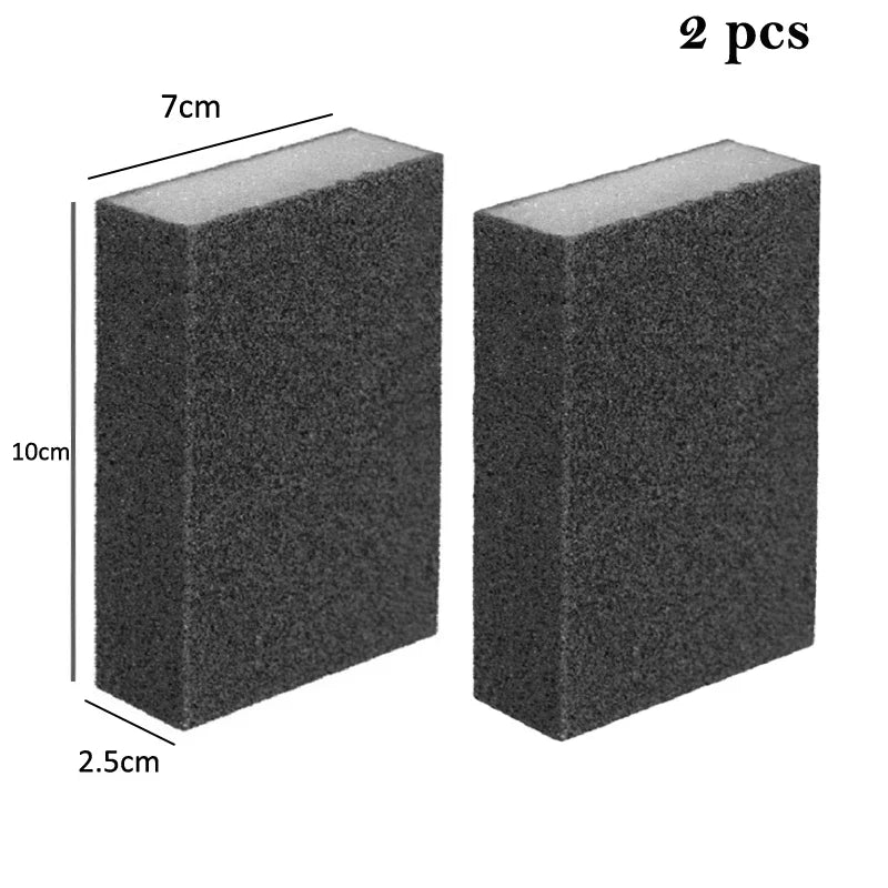 Magic Emery Sponge Eraser – Kitchen Descaling Cleaning Brush Kitchen Scrubbing Sponge Axl 2 pcs