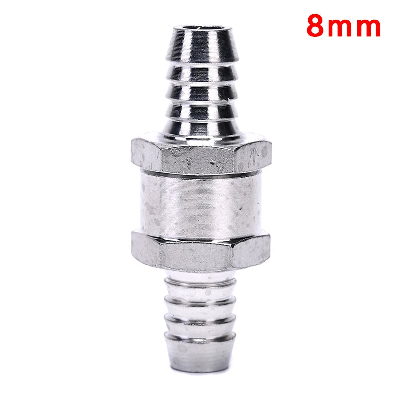 One-Way Aluminium Fuel Non-Return Check Valve 6–12mm Fuel Check Valve Axl 8mm