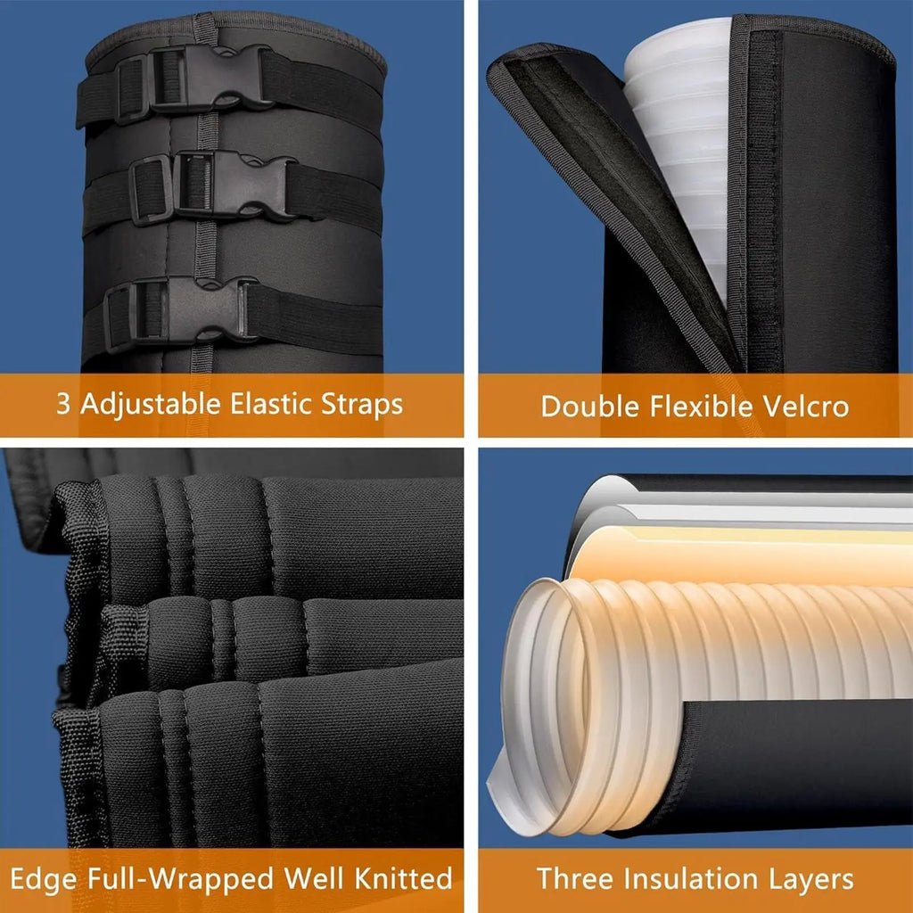 AC Hose Insulation Sleeve with 3 Straps | Portable AC Wrap AC Hose Insulation Sleeve Axl