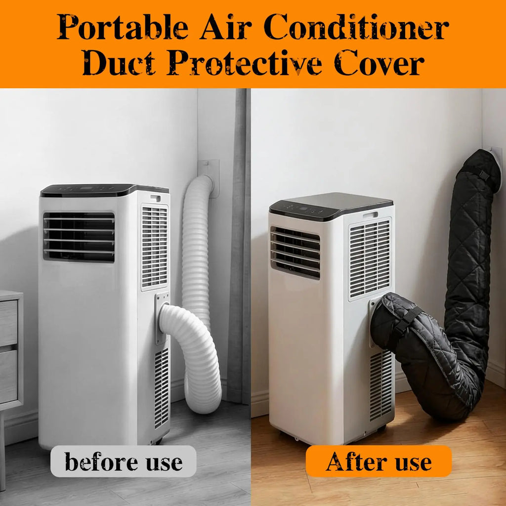 Portable AC Hose Insulation Cover | Quilted Thermal Exhaust Sleeve AC Hose Insulation Cover Axl