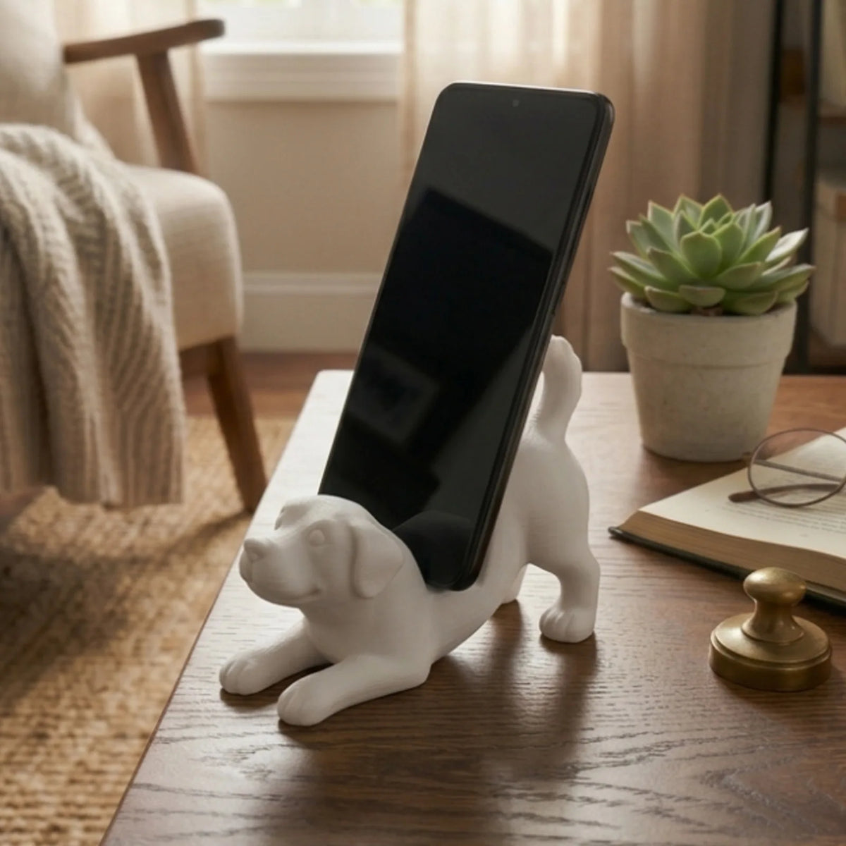 Dog-Shaped Phone Stand – Adjustable Cute Desk Holder (1-2 Pcs) Phone Stand Axl