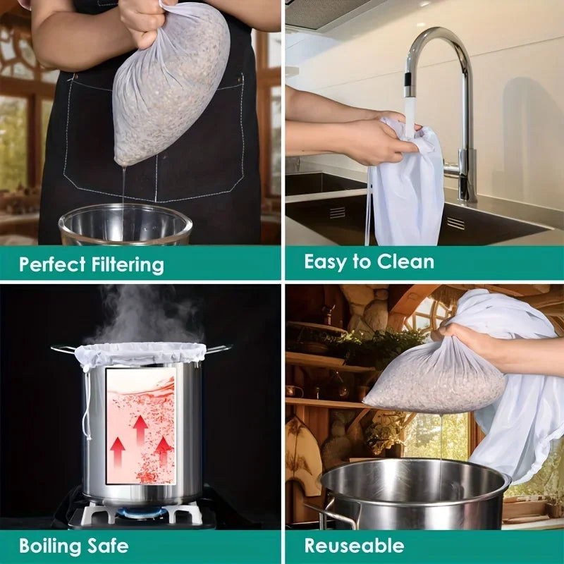 Reusable Cold Brew Coffee & Tea Filter Bags – 22" & 26" Coffee Tea Filter Bag Axl