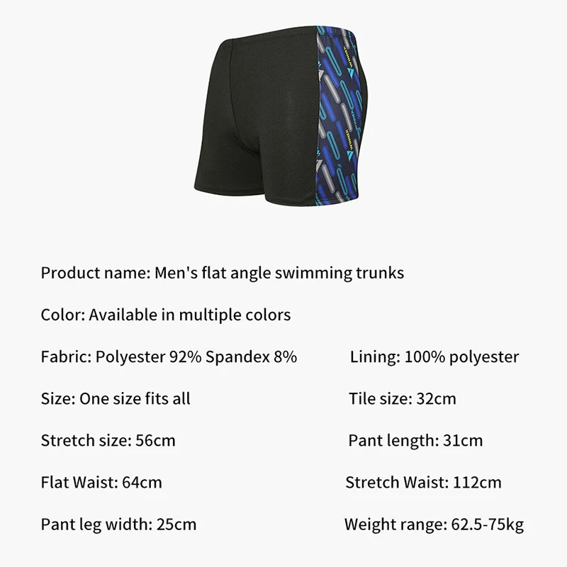 Men's Quick-Dry Swim Trunks – Loose Fit Beach Boxer Shorts Men's Swim Trunks Axl