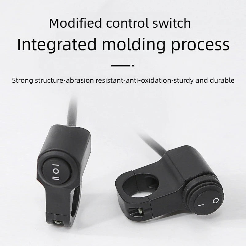 12V Motorcycle Handlebar Switch – 7/8in Waterproof Fog Light Handlebar Light Switch Axl