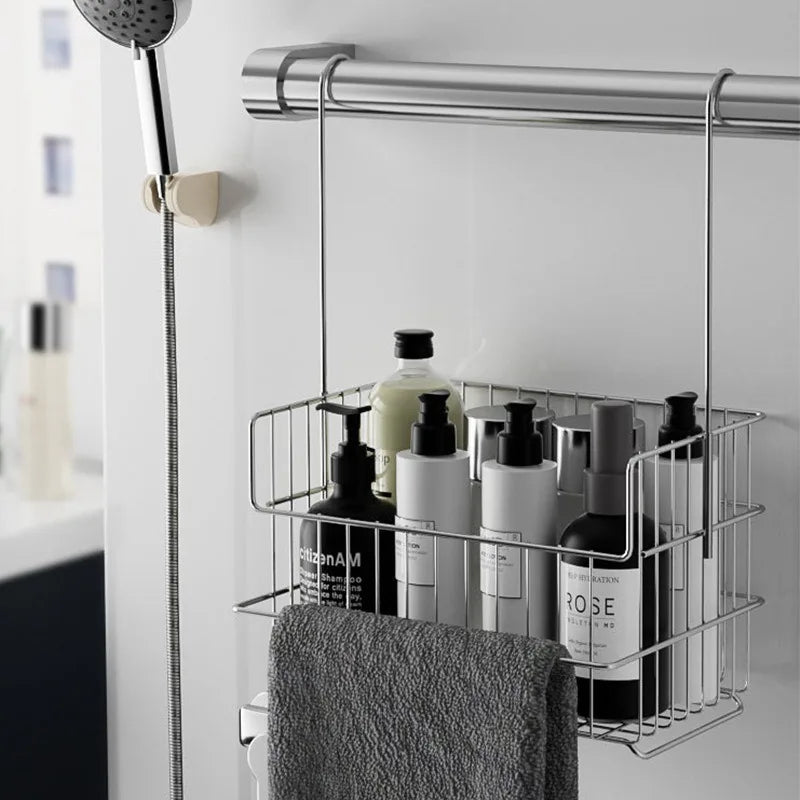 Stainless Steel Floating Wall Basket | Bathroom Storage Rack Bathroom Storage Rack Axl