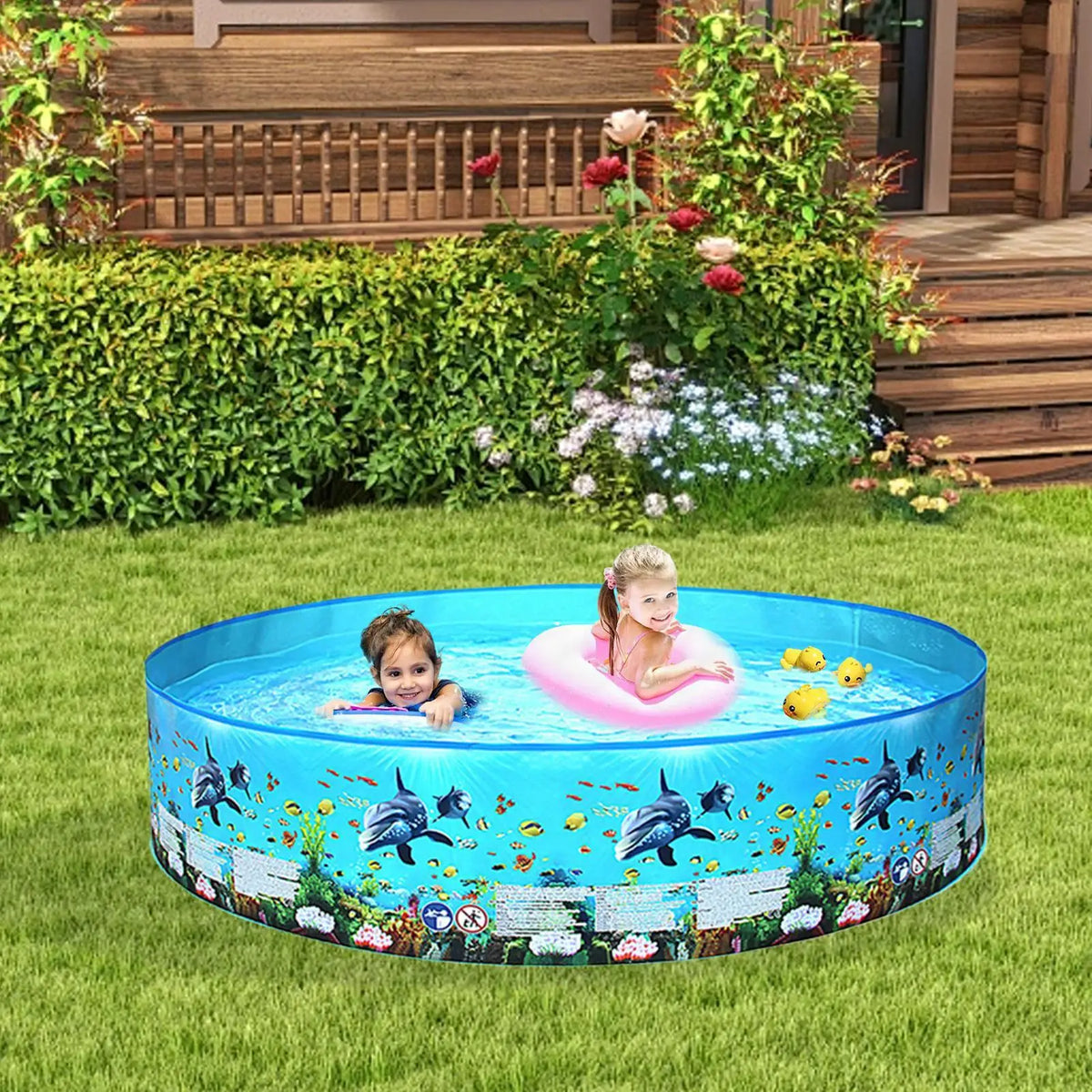 Foldable Pet Swimming Pool – Portable Round PVC Dog Bath Pool Foldable Pet Pool Axl