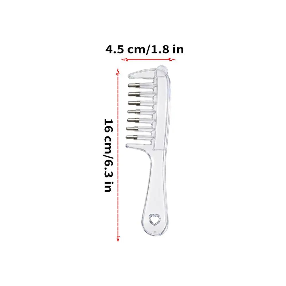 Scalp Oil Applicator Comb – Portable Roller Massage Hair Tool Hair Oil Applicator Axl Transparent