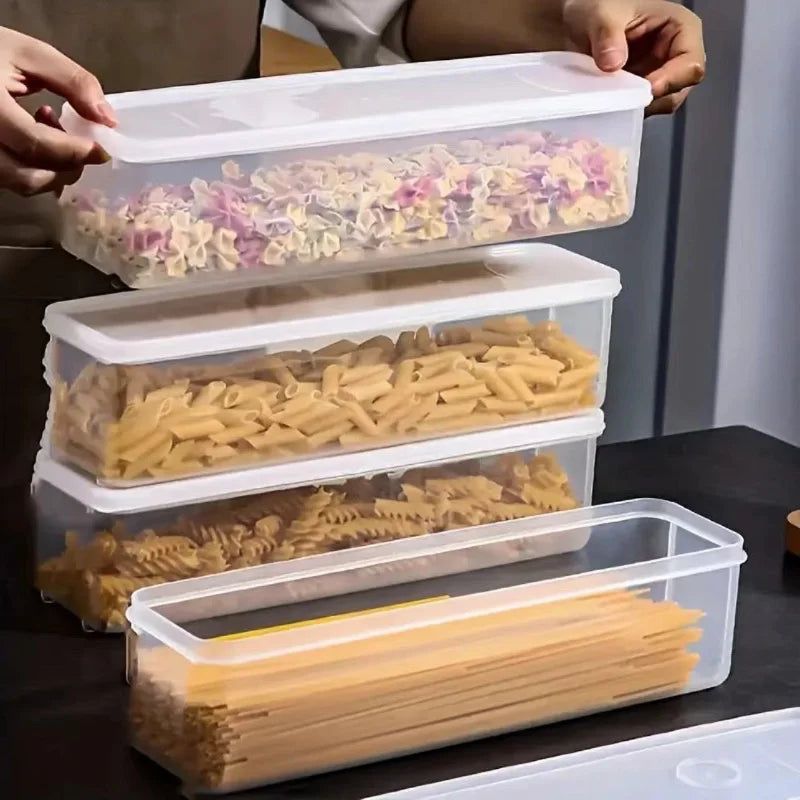 4-Piece Long Food Storage Containers – Fridge & Kitchen Organizer Food Storage Containers Axl