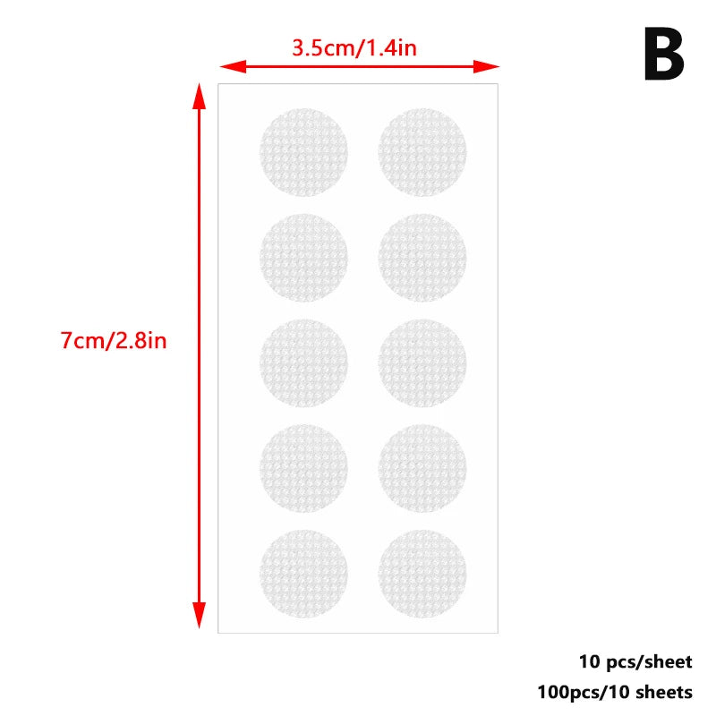 100 Pcs Clear Invisible Earlobe Stickers – Heavy Earring Support Earlobe Support Stickers Axl B