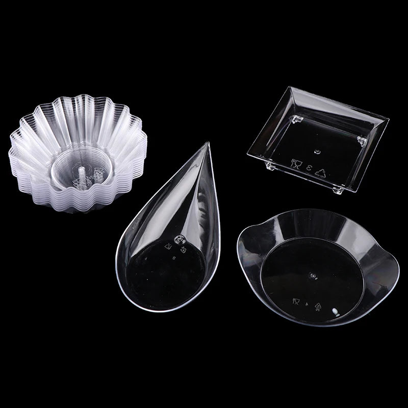10-Pack Mini Transparent Dessert Cups – Mousse & Appetizer Plates Dessert Cup Set Axl