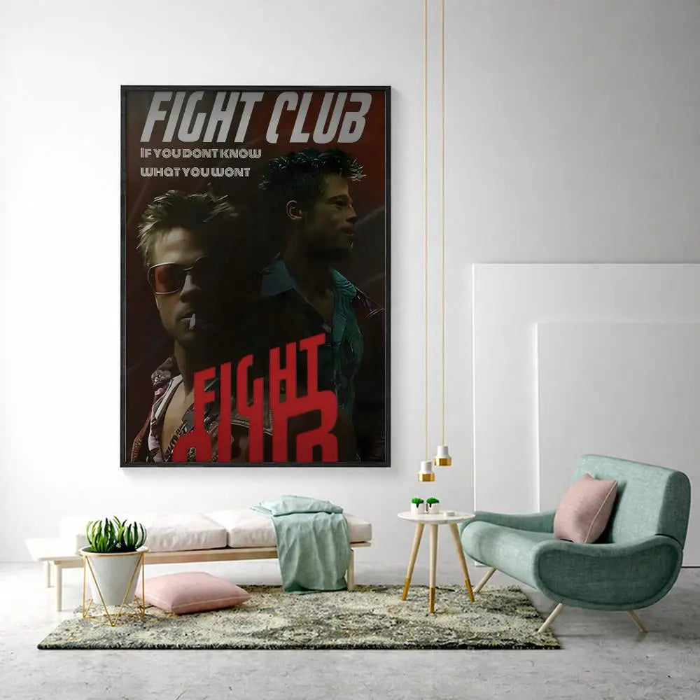 Fight Club Movie Poster – HD Wall Art Print | Home Decor Movie Wall Poster Axl White6 15X20cmNoframe