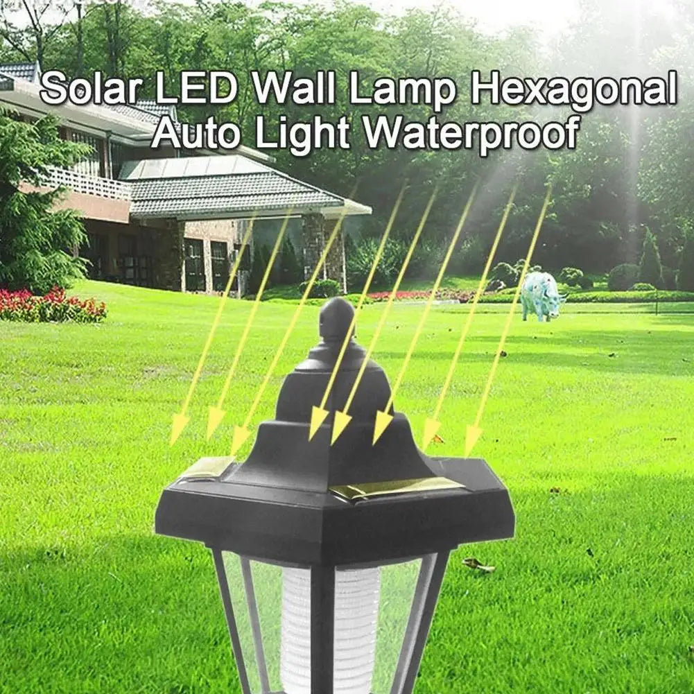 Solar Outdoor Wall Light – Vintage IP66 Weatherproof Garden Lamp Solar Wall Light Axl