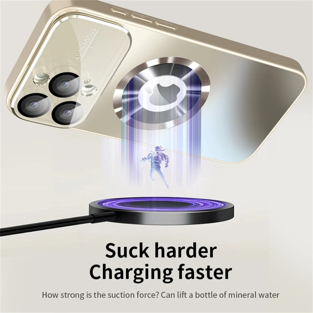 Titanium Matte MagSafe iPhone Case | AG Glass Lens Cover MagSafe iPhone Case Axl