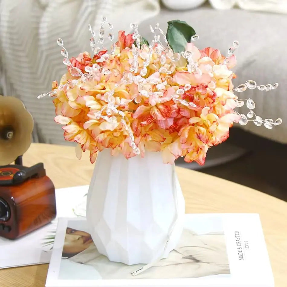 Crystal Acrylic Water Droplet Flowers | DIY Wedding & Décor Artificial Flower Decor Axl