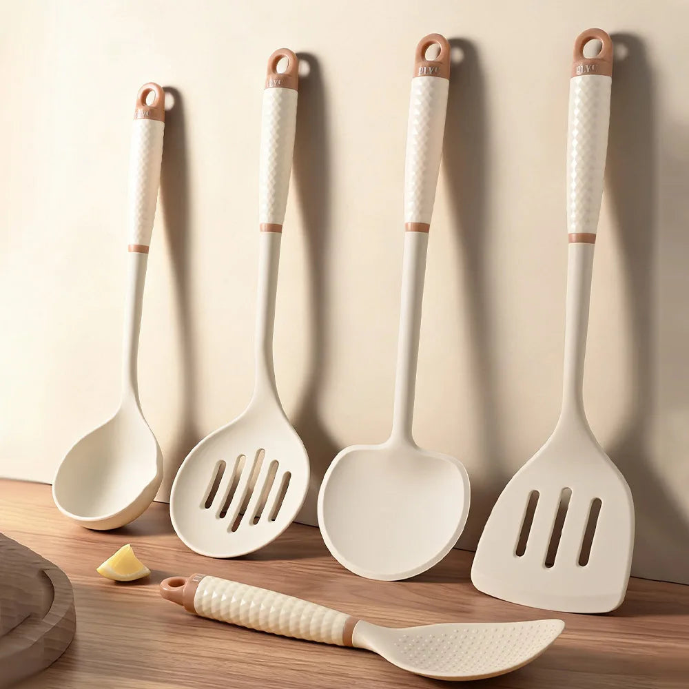 PLYS Silicone Kitchen Utensil Set – Heat Resistant Cooking Tools Silicone Utensil Set Axl