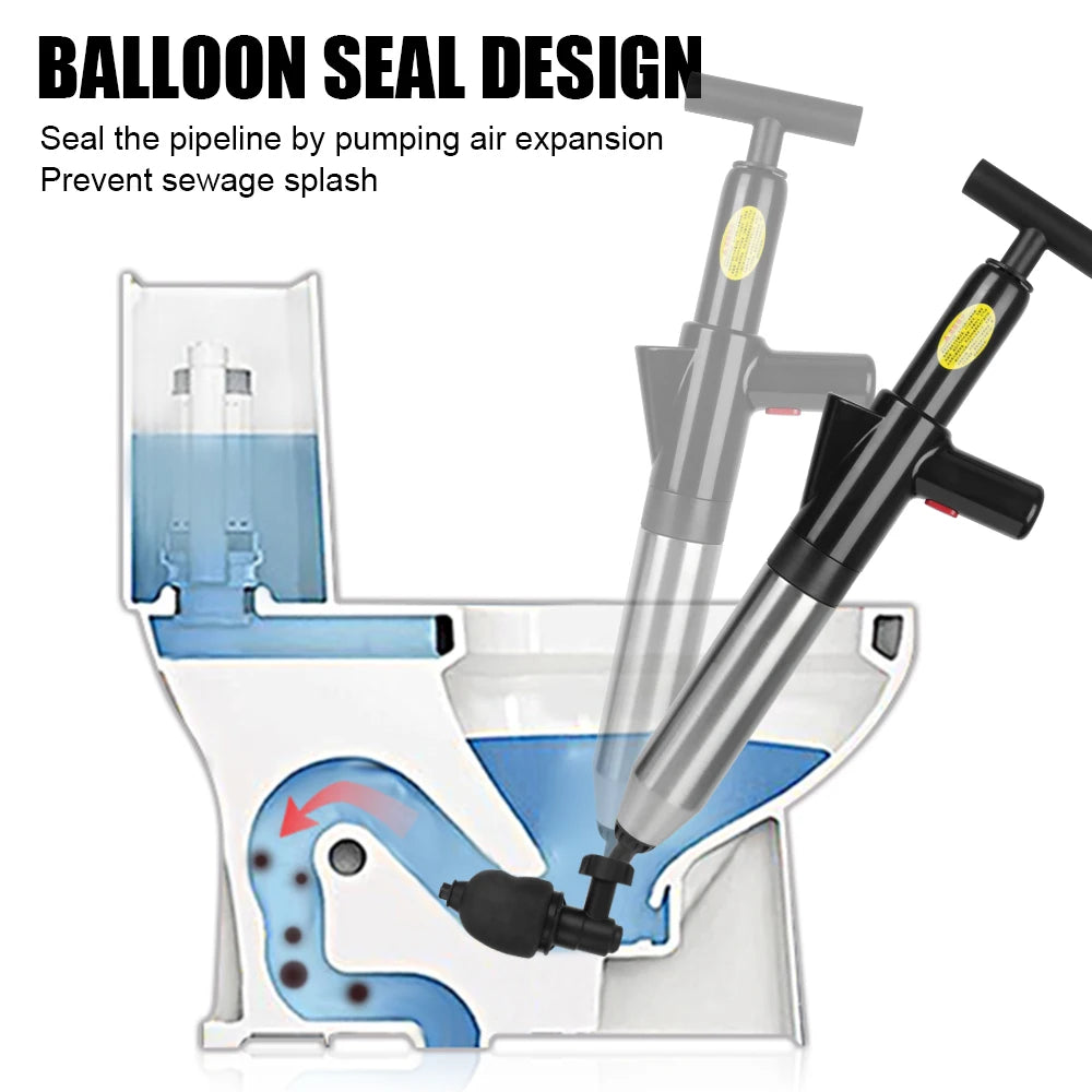 High-Pressure Air Drain Blaster – Toilet & Pipe Clog Remover Air Drain Blaster Axl