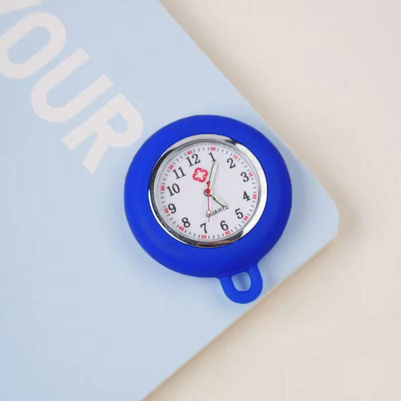 Silicone Nurse Fob Watch – Colourful Lapel Clip Pocket Watch Nurse Fob Watch Axl one size Sky blue