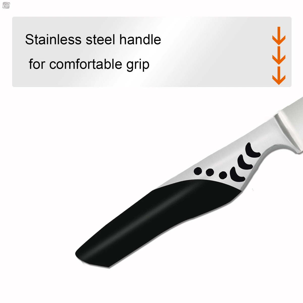 Serrated Steak Knives Set – 1.4116 German Steel Blade Steak Knife Set Axl