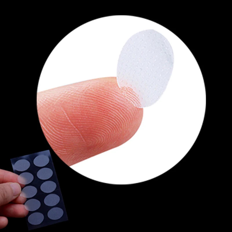 Ear Lobe Support Tape – 100 Invisible Patches (10 Sheets) Ear Lobe Support Tape Axl