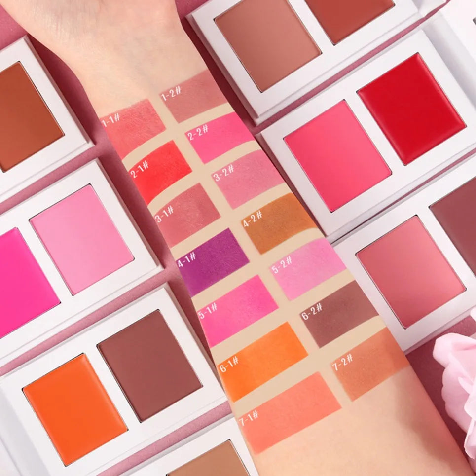 Dual Color Creamy Blush – Matte Vegan Private Label Blusher Cream Blush Axl