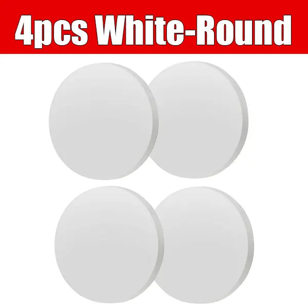 Diatomaceous Earth Coasters 4-Inch | Water Absorbing Stone Mats Diatomite Coaster Set Axl 4pcs White-Round