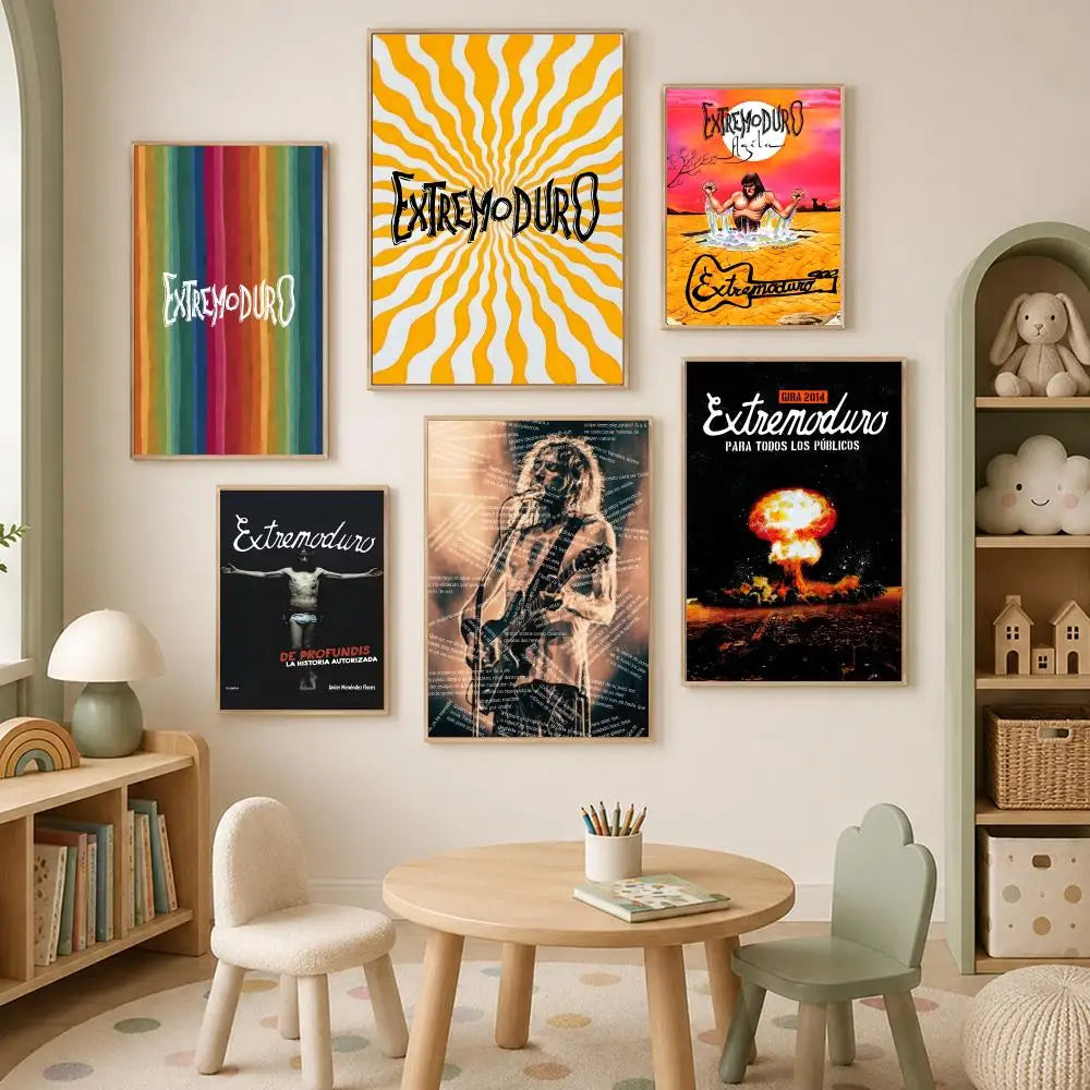 Extremoduro Band HD Self-Stick PVC Wall Art Poster | Waterproof Wall Art Poster Axl