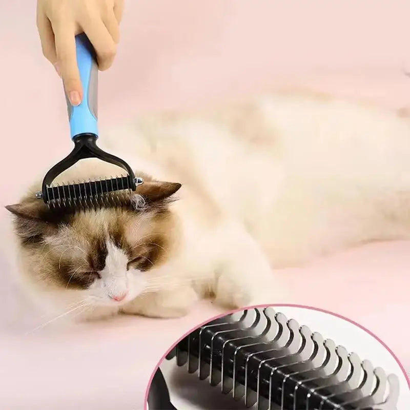 Pet Hair Remover Grooming Comb for Dogs & Cats | Detangler Pet Grooming Comb Axl