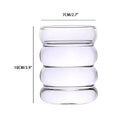 Cute Pink Bow Glass Cup – Borosilicate Tea & Coffee Mug Glass Drinking Cup Axl 350ml 1PCS