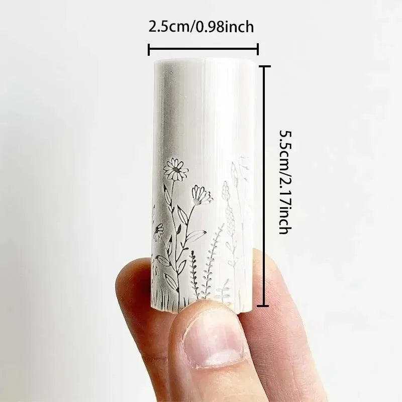 Plant & Flower Clay Texture Roller – High-Precision DIY Tool Clay Texture Roller Axl