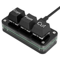 3-Key RGB Macropad – Hotswap Programmable Mini Keypad Programmable Macropad Axl Black-A-1pcs