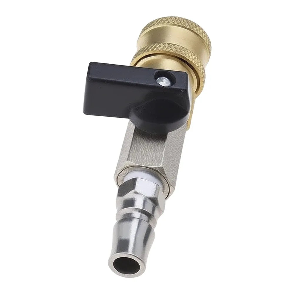 G1/4 Brass Quick Connect Coupler with Ball Valve | Pneumatic Pneumatic Quick Coupler Axl China Mainland