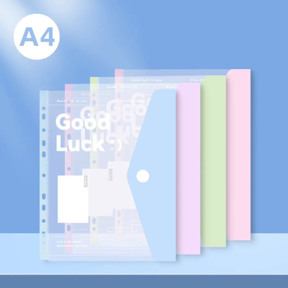 A4 Loose Leaf File Folder | Transparent Exam Paper Storage Bag File Folder Axl 4PCS Inner Bag