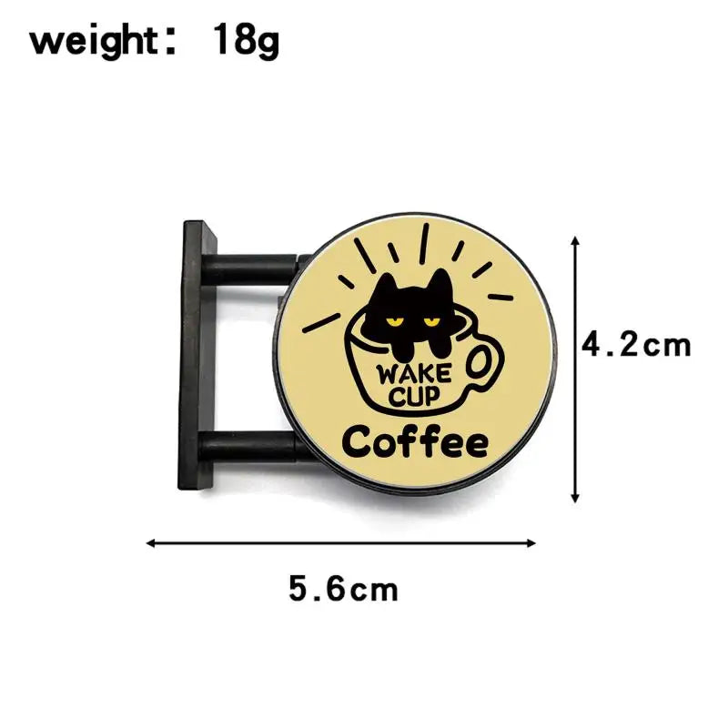 LED Mini Lightbox Fridge Magnet – Cute Cat & Coffee Decor LED Fridge Magnet Axl 1PC A4