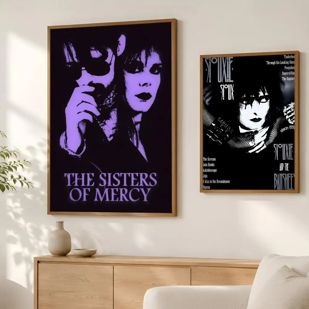 Sisters of Mercy Poster – Self-Stick HD Waterproof Wall Art Wall Art Poster Axl