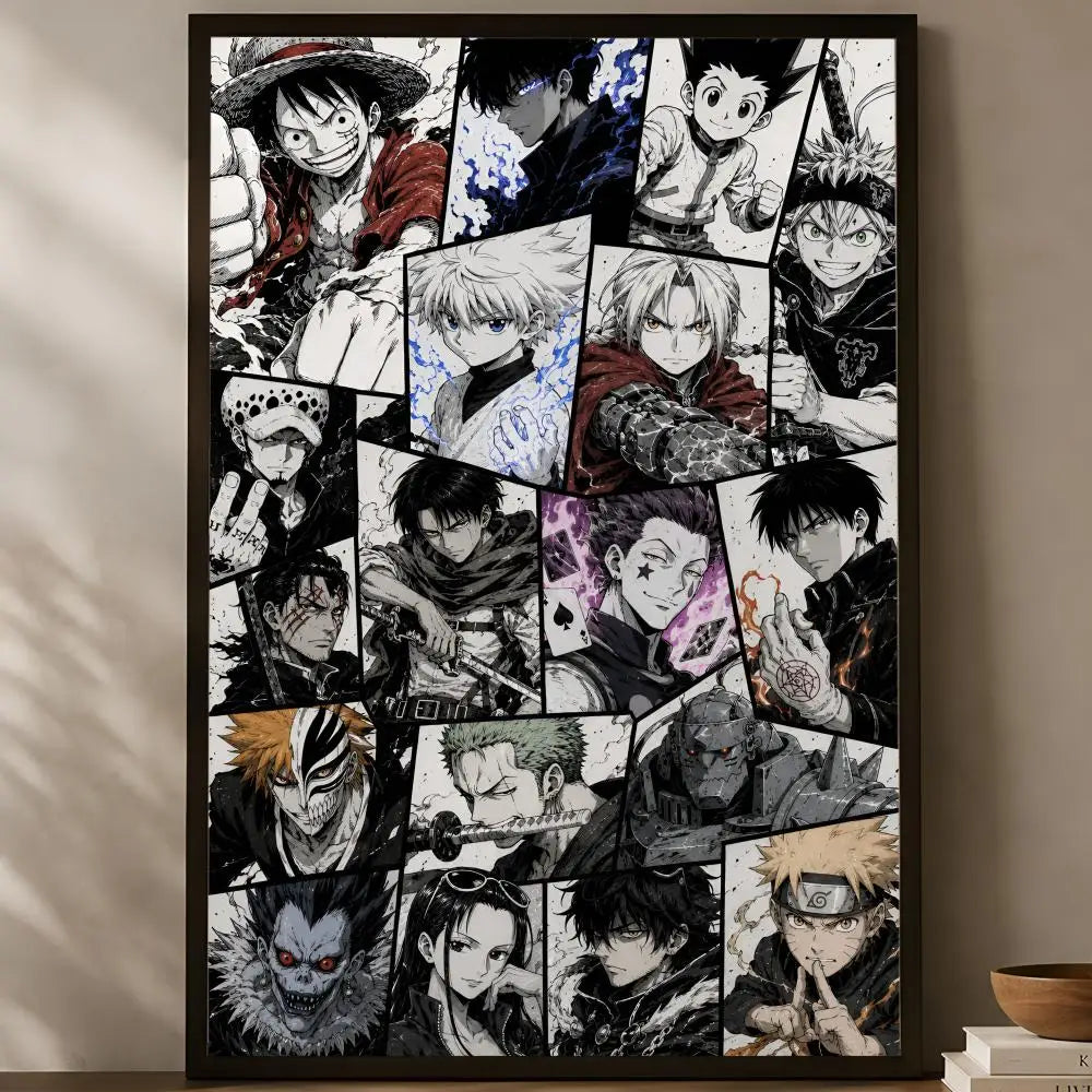 Anime Black Clover Self-Stick HD Wall Poster – Waterproof Decor Anime Wall Poster Axl White22 40X50cmNoframe
