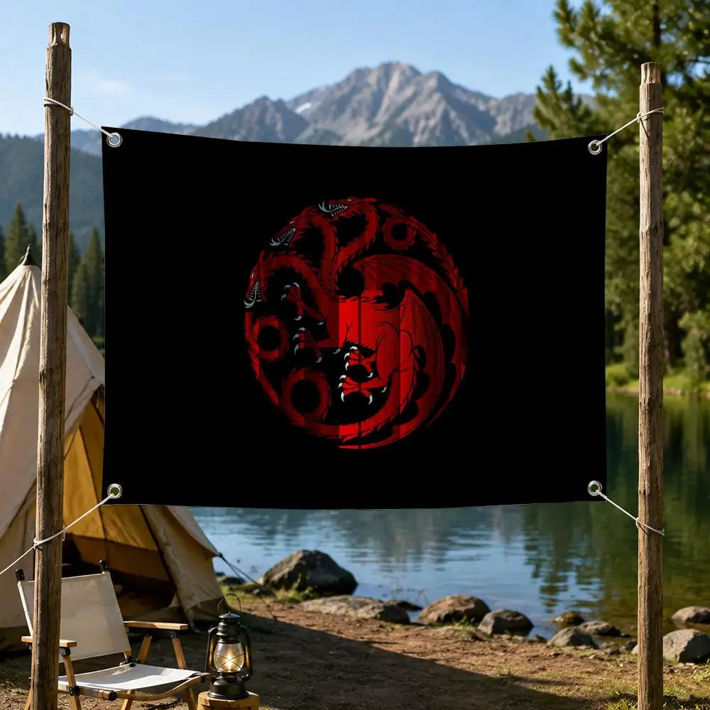 House of the Dragon Wall Flag Banner – Indoor & Outdoor Decor Wall Flag Banner Axl