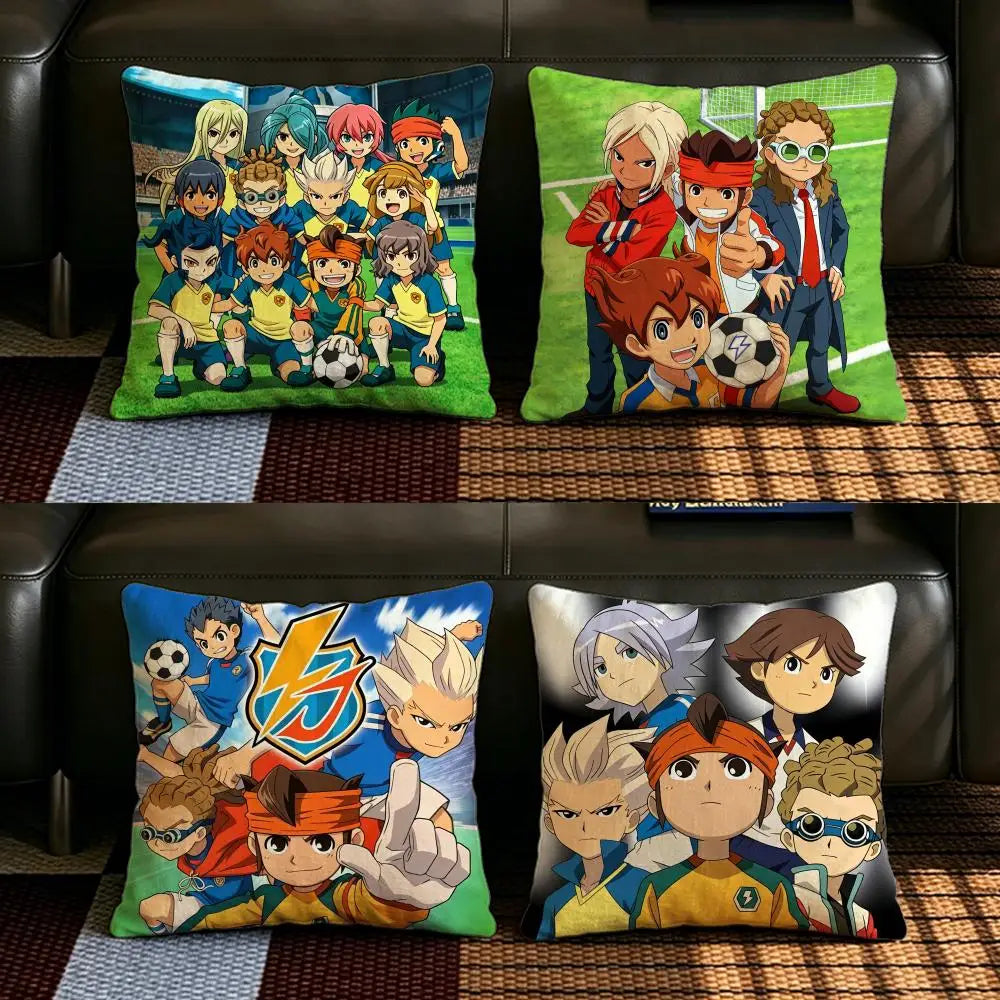 Anime Linen Cushion Cover – Cartoon Print Pillowcase for Sofa Linen Cushion Cover Axl