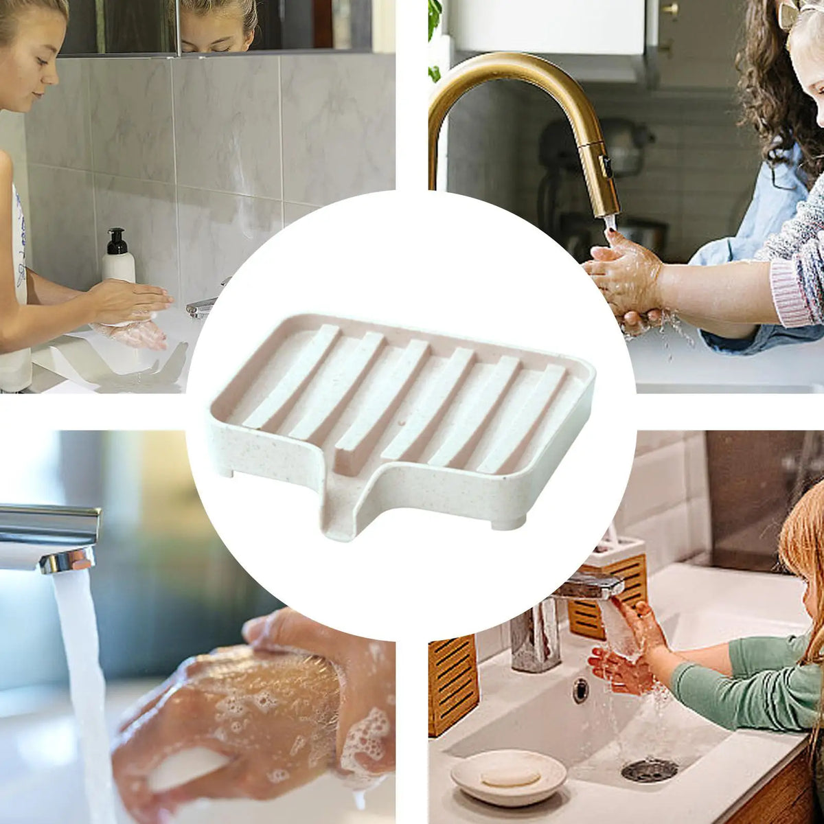 Drain Soap Dish & Sponge Holder Tray – Kitchen & Bathroom Soap Dish Tray Axl