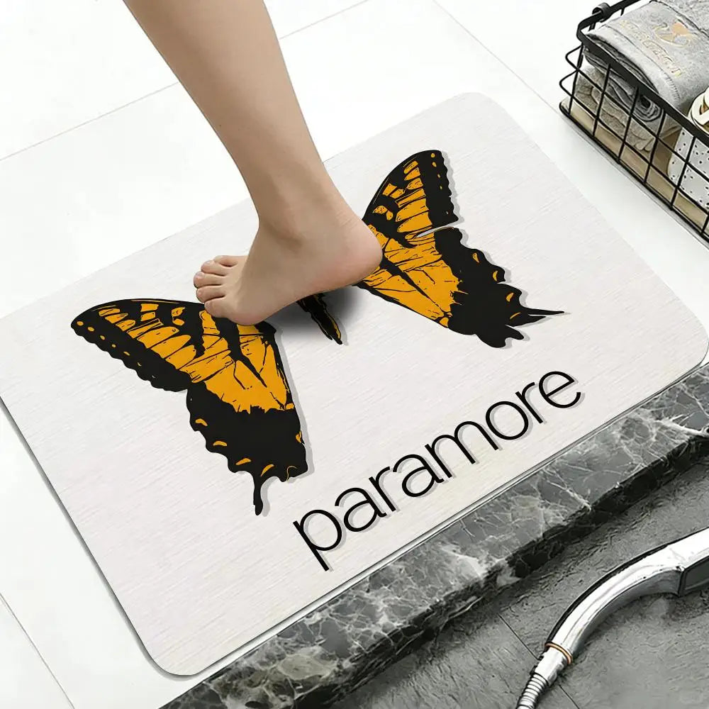 Diatomite Bath Mat – Quick-Dry, Anti-Slip Rock Band Design Bath Mat Axl