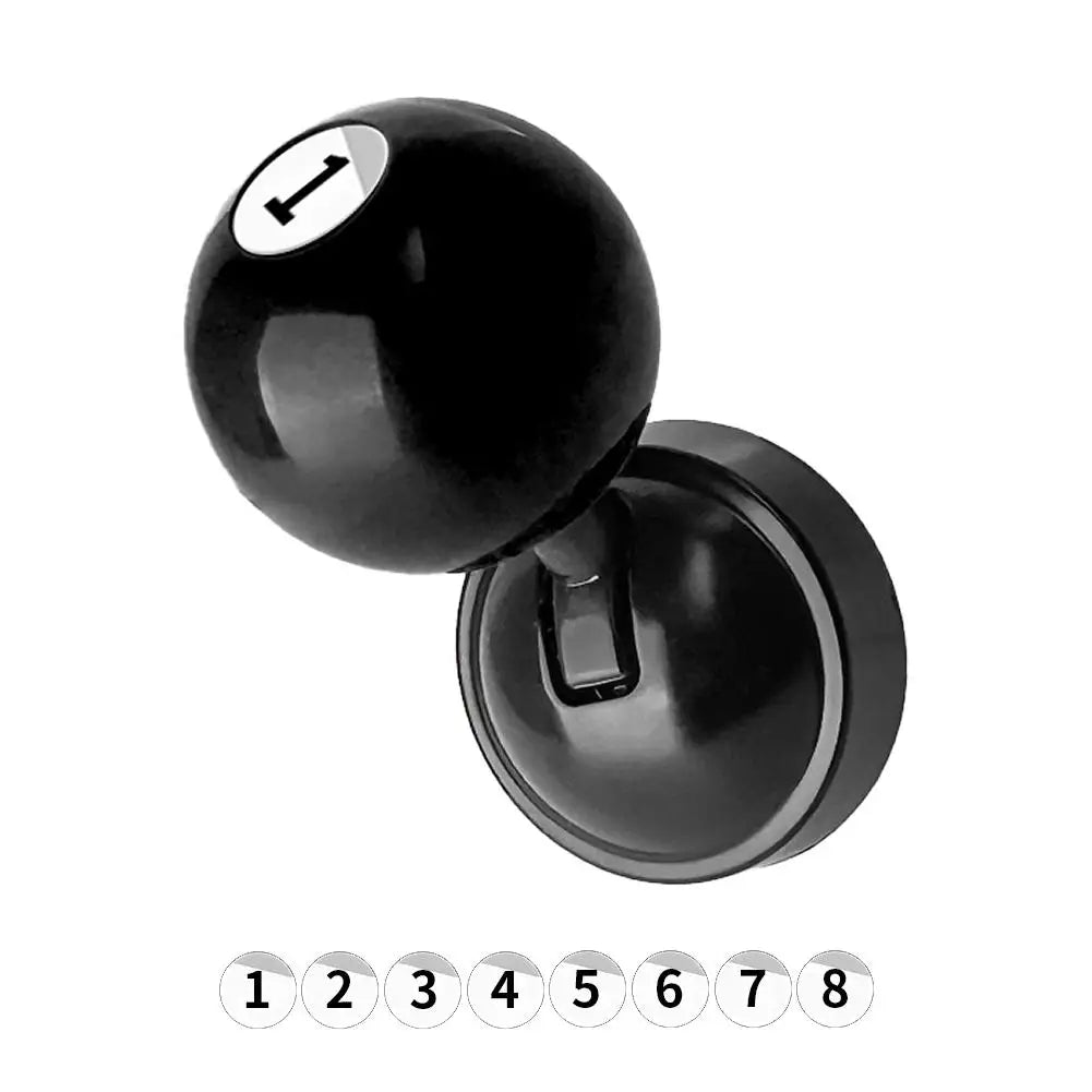 Pool Ball Push-to-Start Button Cover | Metal & ABS Car Decor Car Button Cover Axl black
